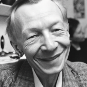 portrait foto von original Andrei Sakharov, freundlich, mittleres alter, 4k sw